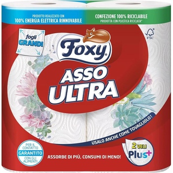 Foxy Asso Ultra кухненска ролка 2бр. 2пл. 470грама (г-4у89у)
