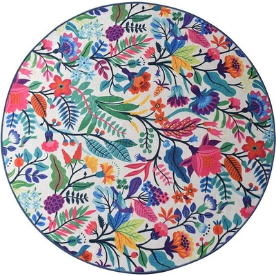 Foutastic Килимче за баня Wild Garden Circle, ø 100 cm - Foutastic (359CHL4155)