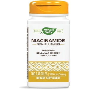 Nature's Way Niacinamide/ Ниацинамид (непредизвикващ зачервяване) 500 mg х 100 капсули Nature’s Way (40480)