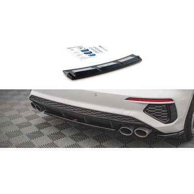 Maxton Design Spojler pod zadný nárazník - Audi, AUA38YSLINERD3G AU-A3-8Y-SLINE-RD3G