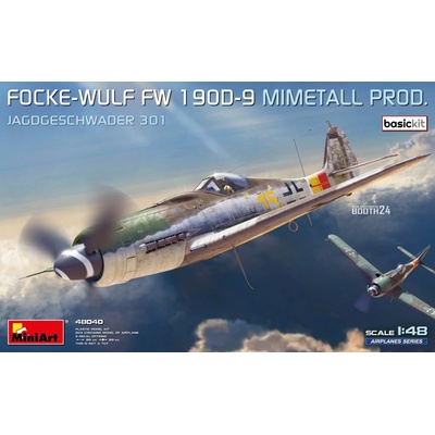 Miniart 1/48 FOCKE-WULF FW 190D-9. MIMETALL PROD. JAGDGESCHWADER 301. BASIC KIT