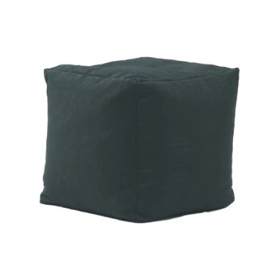 Pufrelax Пуф, 130л. , Табуретка Куб XL - Moon Grey, Перящ се калъф, Гама Premium, Пълнеж от Полистиролни перли (PUF-G-CXL-PT-MNGRE)