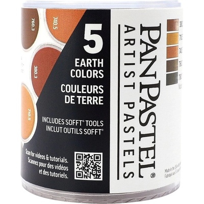 PanPastel Set Extra Dark Earth Colors Комплект сухи пастели 5 бр (8030058-0)