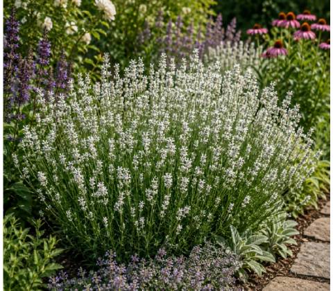 Levanduľa prostredná „Edelweiss“