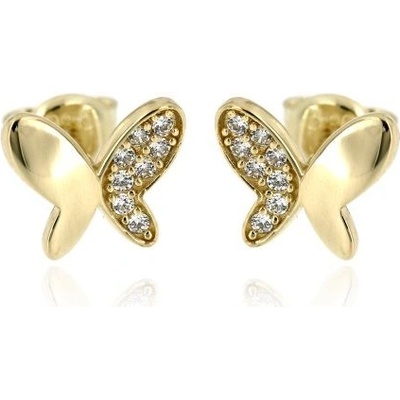Zlatnictví U Kostela zlaté náušnice motýlci 6267ž