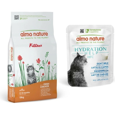 Almo Nature Functional Cat Kitten kuracie a ryža 12 kg