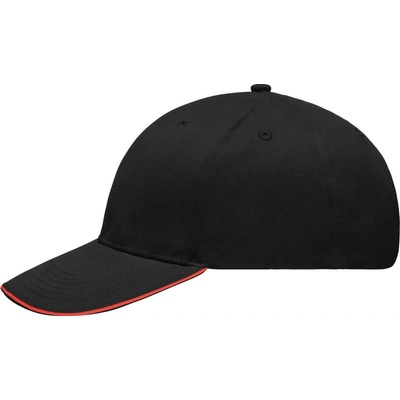 Myrtle Beach MB 6541 sandwich 6 panelová COT03654181499-black/red Černá/červená