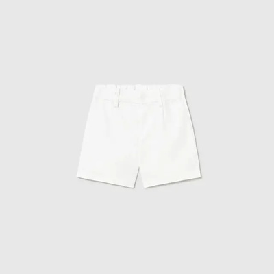 Mayoral Бермуди лен suiting бял цвят за бебе момче Mayoral