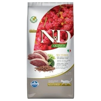 N&D cat Quinoa Neutered Duck Broccoli & Asparagus 5 kg