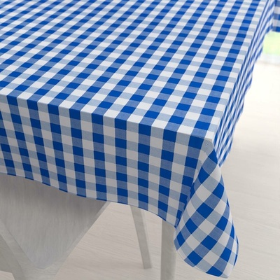 Biante Teflonový obdélníkový ubrus TF-070 Modro-bílá kostka 140x160cm