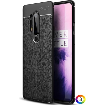 OnePlus 8 Pro Удароустойчив Litchi Skin Калъф и Протектор