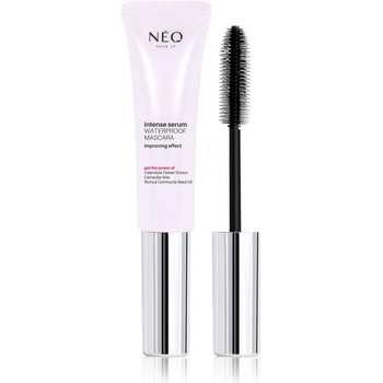 NEO MAKE UP Intense Serum Waterproof Mascara vodeodolná riasenka pre objem a oddelenie mihalnic Black 9 ml