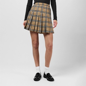 Fabric Спортна пола Fabric Pleated Checked Skort - Beige