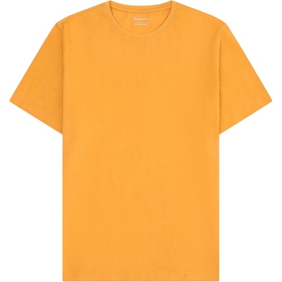 KnowledgeCotton Apparel Мъжка тениска KnowledgeCotton Apparel Agnar Basic T-Shirt - Amber Gold - размер XXL (216-8554-0115)