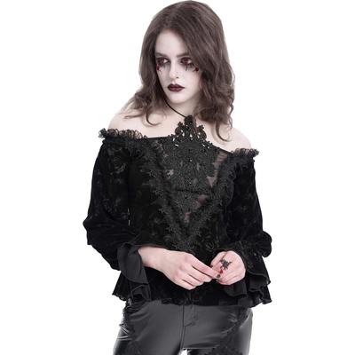 Devil fashion Дамска тениска с дълъг ръкав (блуза) DEVIL FASHION - Gothic - TT288
