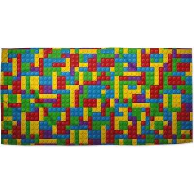 Sablio Ručník s potiskem Barevná stavebnice 50 x 100 cm