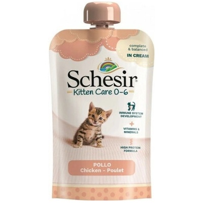 SCHESIR Kitten Care pasta z kuřete mokré krmivo pro koťata 150 g