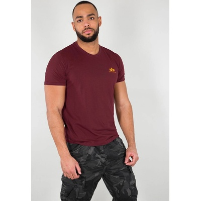 Alpha Industries Basic T Small logo Burgundy