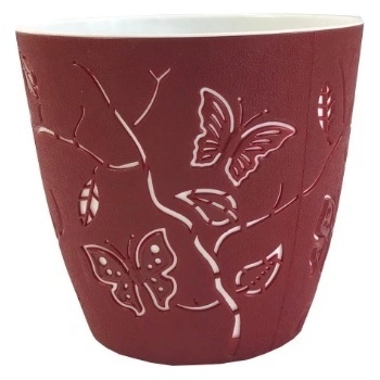 Image 1 of Саксия Butterflies 1.4 л бордо (ALY-102)