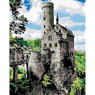 zuty Malování podle čísel Rytířský hrad 40 x 50 cm vypnuté plátno na rám