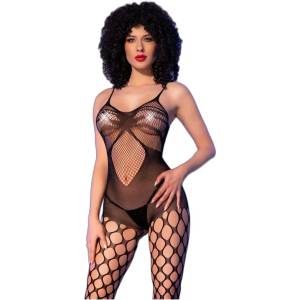  Бодистокинг от фина мрежа с дълбоки отвори - CR 4854 Bodystocking S/M/L (D-243799)