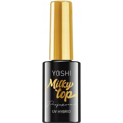 Yoshi Hybridný lak na nechty Mliečny Top Milky No Wipe LED/UV 10 ml