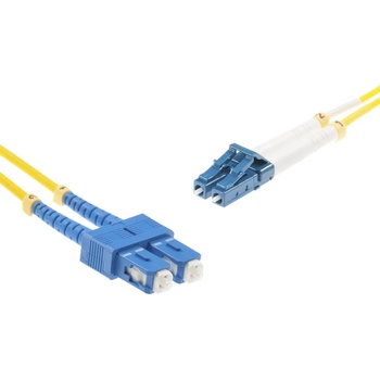 Image 1 of Brand-Rex Оптична корда BrandRex, 1m, 8-125 SM, LC - SC duplex connecotors (HOPLC008010SC203)