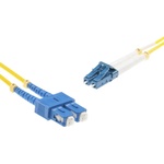 Brand-Rex Оптична корда BrandRex, 1m, 8-125 SM, LC - SC duplex connecotors (HOPLC008010SC203)