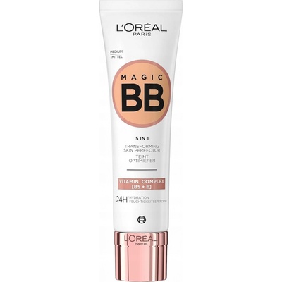 L'Oréal Paris Magic BB 5in1 Transforming Skin Perfector hydratační bb krém Medium 30 ml – Zboží Dáma