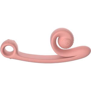 Snail Vibe Силиконов вибратор Snail Vibe Curve с клиторен накрайник (24 см)