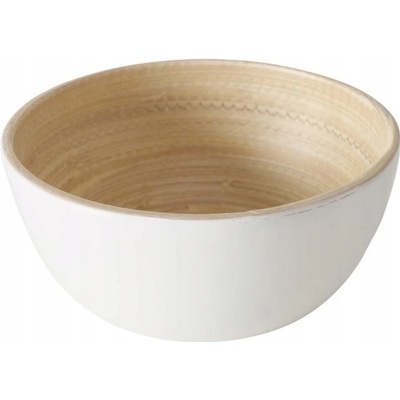 Boltze Miaka na servírování pokrmů bambusová bílá Bowl Bambo 10 x 4,7 cm