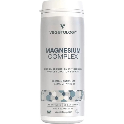 Vegetology Magnézium komplex + Vitamín B6 60 kapsúl