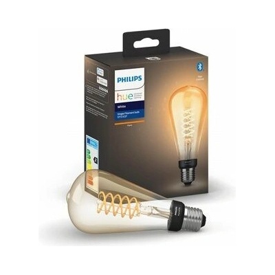 Philips Inteligentná LED žiarovka Hue Bluetooth Filament ST72 7 W E 27 biela