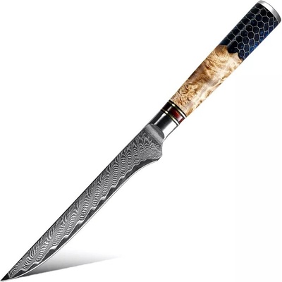 IZMAEL Damaškový kuchynský nôž Honeycomb Boning 14.3 cm