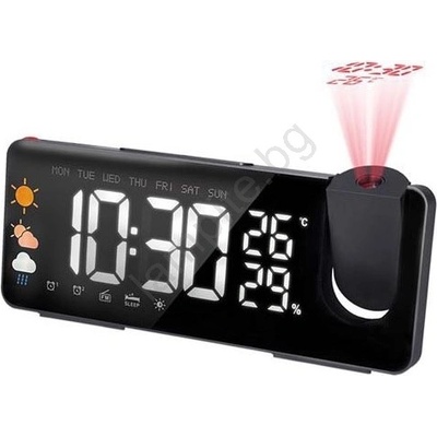 Solight CA05 - Метеостанция с LCD, будилник и проектор 5V/2xAA+3xAA (SL1607)