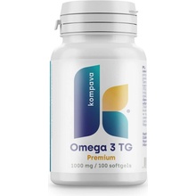 kompava Omega 3 TG Premium 1000 mg 100 kapsúl