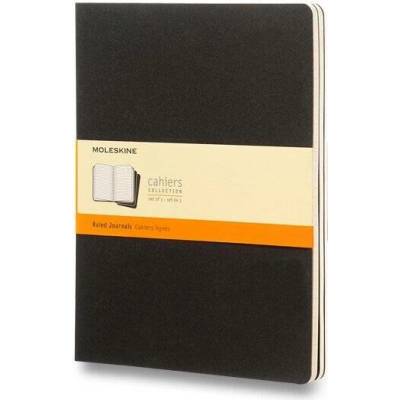Moleskine Sešity Cahier B5 linkovaný 3 ks černý