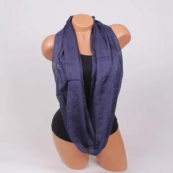 Image 1 of Дамски кръгъл шал в тъмносиньо