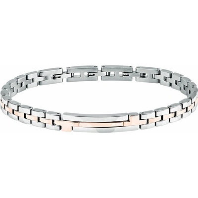 Trussardi Luxusní ocelový bicolor náramek T-Steel TJAXV02