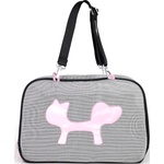 United Pets United Pets, транспортна чанта за куче или котка, розово-черна (TP1551NR)