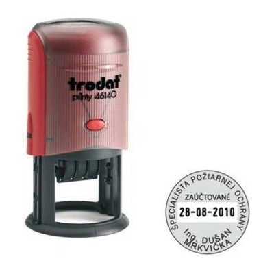 Trodat Printy dater 46140 Ø 40mm odtlačok modrý TR046141