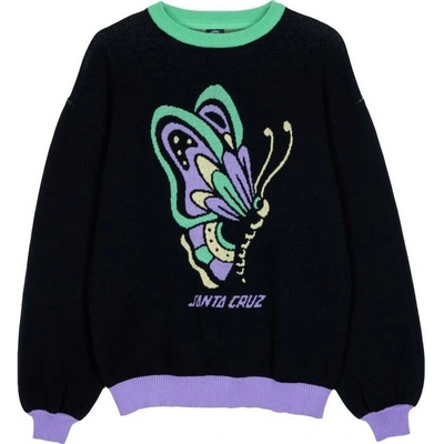 Santa Cruz Field Butterfly Knit Crew Black