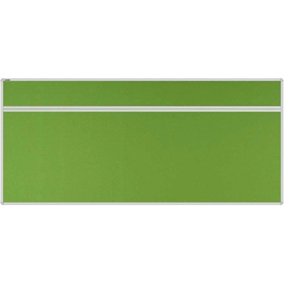 VMS VISION Stolový akustický paraván AKUSTIK ekoTAB oblý roh 180 x 80 cm jarný zelený