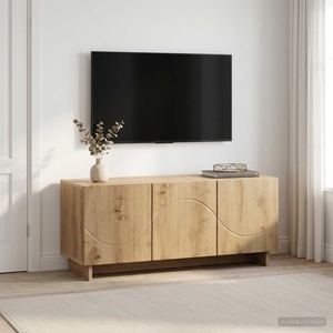 vidaXL ТВ стойка 90 x 34.5 x 40 cm Дъб артизан Инженерна дървесина (8011575)