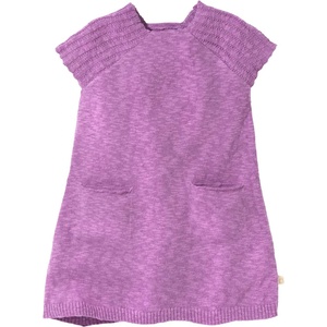 disana Детска рокля disana Kids' Linen Knitted Dress - Flieder - размер 110/116 (EU) (701-3679-0314)