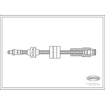 Brzdová hadica CORTECO 19018150