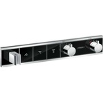 Hansgrohe RainSelect - Термостатен смесител за душ за вграждане, за 3 консуматора, черно/хром 15356600 (15356600)