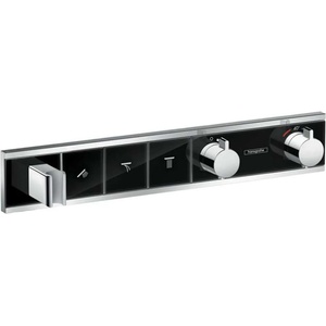 Hansgrohe RainSelect - Термостатен смесител за душ за вграждане, за 3 консуматора, черно/хром 15356600 (15356600)
