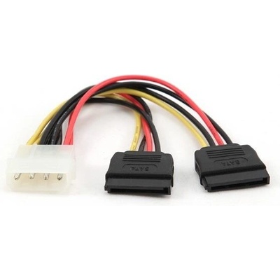 Gembird kábel Serial ATA Y- napájací, 1 x 5 1/4" na 2 x SATA, 30cm CC-SATA-PSY-0.3M