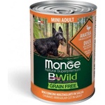  Консерва Monge Bwild Grain Free Mini Adult - патица с тиква и зеленчуци - 0.4кг